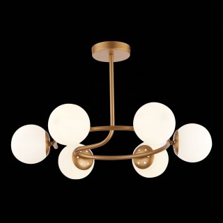 SLE220602-06 Люстра потолочная Золотистый/Белый E14 6*40W CALABRIA-foto4