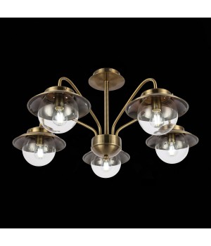 SLE110102-05 Люстра потолочная Античная бронза/Прозрачный E14 5*40W GARONNI-foto4