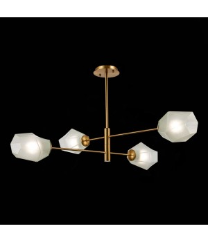 SLE205202-04 Люстра потолочная Латунь/Белый E27 4*60W TERRAMO-foto3