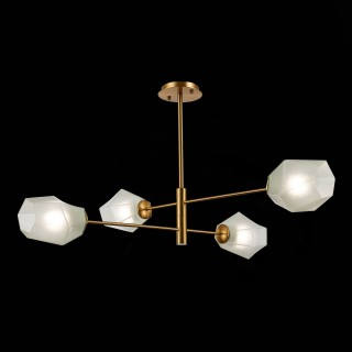 SLE205202-04 Люстра потолочная Латунь/Белый E27 4*60W TERRAMO-foto3