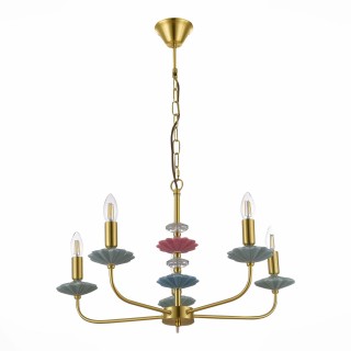 SLE1117-203-05 Люстра подвесная Золотистый E14 5*40W ATTIC-foto2