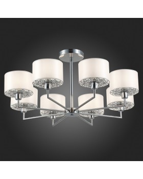 SLE105003-08 Люстра подвесная Хром/Белый E14 8*40W BELGE-foto7