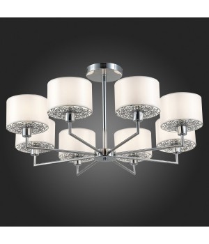 SLE105003-08 Люстра подвесная Хром/Белый E14 8*40W BELGE-foto7