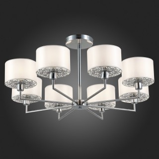 SLE105003-08 Люстра подвесная Хром/Белый E14 8*40W BELGE-foto7