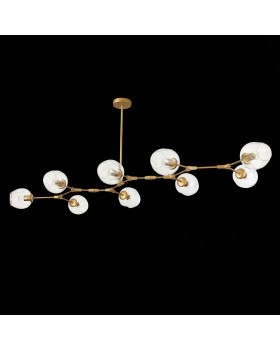 SLE154823-09 Люстра подвесная Золотистый/Прозрачный E27 9*40W RAMETTO-foto4