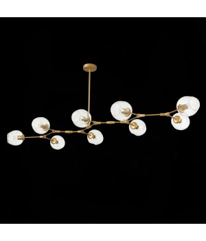 SLE154823-09 Люстра подвесная Золотистый/Прозрачный E27 9*40W RAMETTO-foto4