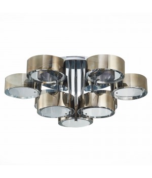 SL483.702.09 Светильник потолочный Хром/Дымчатый E27 9*40W FORESTA-foto2