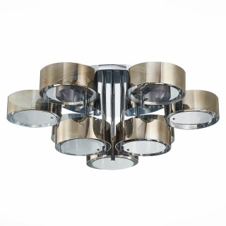 SL483.702.09 Светильник потолочный Хром/Дымчатый E27 9*40W FORESTA-foto2