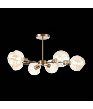 SLE155302-06 Люстра потолочная Античная медь/Янтарный E14 6*60W GENTORE-foto11