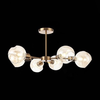 SLE155302-06 Люстра потолочная Античная медь/Янтарный E14 6*60W GENTORE-foto11