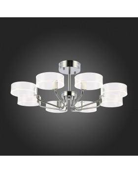 SLE283102-08 Люстра потолочная Хром/Белый LED 8*8W 3000K SOLLA-foto7