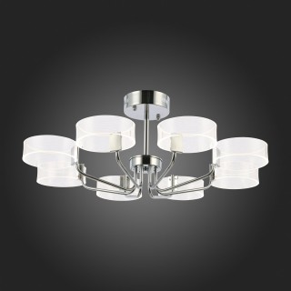 SLE283102-08 Люстра потолочная Хром/Белый LED 8*8W 3000K SOLLA-foto7