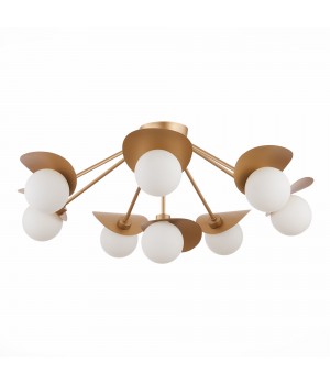 SLE220502-08 Люстра потолочная Золотистый/Белый G9 8*5W BOLZANO-foto2