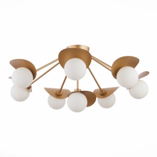 SLE220502-08 Люстра потолочная Золотистый/Белый G9 8*5W BOLZANO-foto2