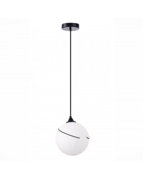 SLE103143-01 Подвес Черный/Белый E27 1*60W SATTURO-foto2