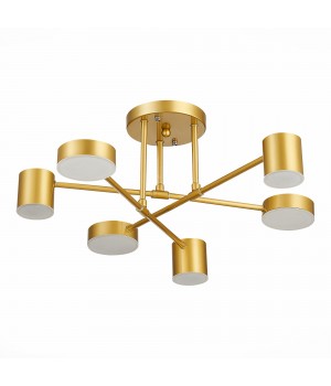 SLE201022-06 Светильник потолочный Золотистый/Золотистый LED 6*7W 4000K NOBEL-foto13