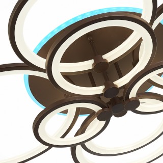 SLE200372-08RGB Светильник потолочный Кофейный/Белый LED 1*256W RGB 15W 3000-6000K LETO-foto6