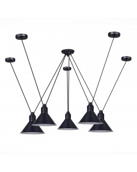 SL1804.403.05 Светильник подвесной ST-Luce Черный/Черный E14 5*60W SVEVO-foto2