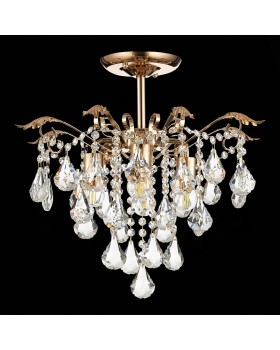 SLE160202-04 Светильник потолочный Французское золото/Прозрачный E27 4*60W KRISTO-foto5