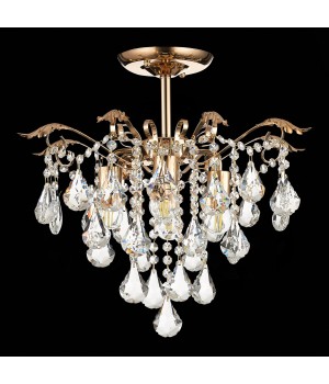 SLE160202-04 Светильник потолочный Французское золото/Прозрачный E27 4*60W KRISTO-foto5