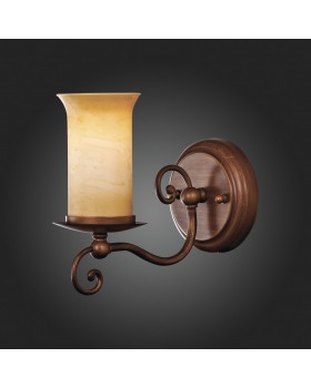 SL122.301.01 Бра Коричневый/Янтарный E14 1*60W ANCORA-foto3
