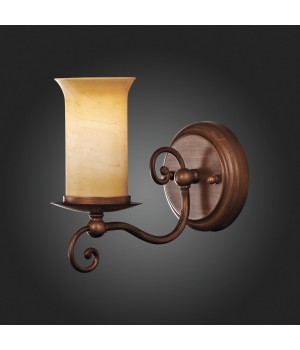 SL122.301.01 Бра Коричневый/Янтарный E14 1*60W ANCORA-foto3