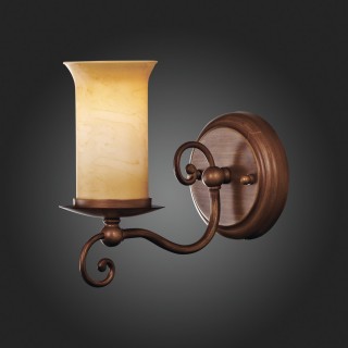 SL122.301.01 Бра Коричневый/Янтарный E14 1*60W ANCORA-foto3