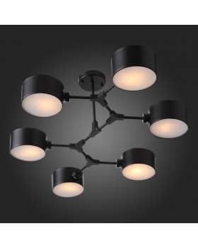SLE183402-06 Люстра потолочная Черный/Черный E14 6*60W GIMENTO-foto4