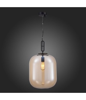 SL1050.413.01 Светильник подвесной ST-Luce Черный/Коньячный E27 1*40W BURASCA-foto6