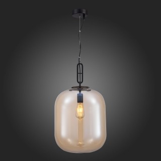 SL1050.413.01 Светильник подвесной ST-Luce Черный/Коньячный E27 1*40W BURASCA-foto6