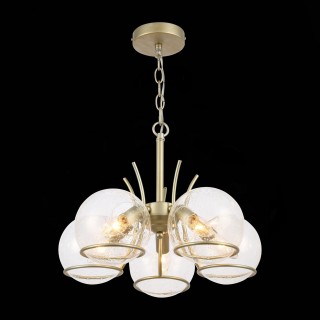 SL1136.203.05 Люстра подвесная Шампань/Прозрачный,С пузырьками воздуха E14 5*40W RESCHEZA-foto4