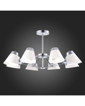 SLE155802-08 Люстра потолочная Хром/Белый E14 8*40W VARIO-foto6