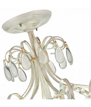 SLE160302-06 Светильник потолочный Золотистый/Белый матовый E14 6*60W MAGONZA-foto16