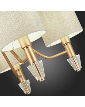 SLE107003-05 Люстра подвесная Золотистый/Бежевый E14 5*40W VILEDE-foto3