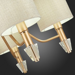 SLE107003-05 Люстра подвесная Золотистый/Бежевый E14 5*40W VILEDE-foto3