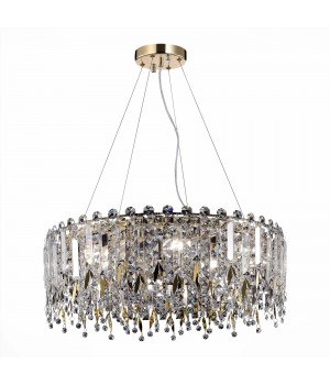 SL1655.203.08 Люстра подвесная ST-Luce Золотистый/Прозрачный E14 8*40W DESIO-foto3