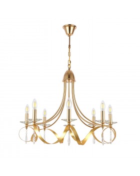 SLE120213-08 Светильник подвесной Французское золото E14 8*40W FILATTA-foto2