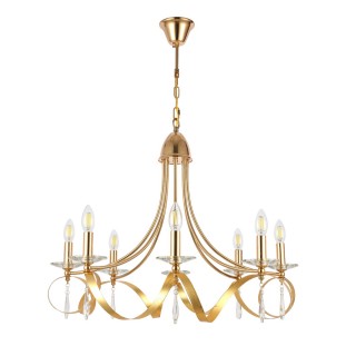 SLE120213-08 Светильник подвесной Французское золото E14 8*40W FILATTA-foto2