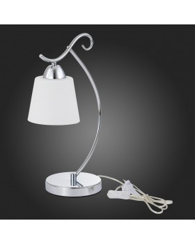 SLE103904-01 Прикроватная лампа Хром/Белый E27 1*60W LIADA-foto6