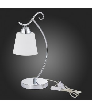 SLE103904-01 Прикроватная лампа Хром/Белый E27 1*60W LIADA-foto6