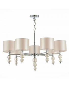 SLE105703-07 Люстра подвесная Хром/Светло-бежевый E14 7*40W RAMER-foto2