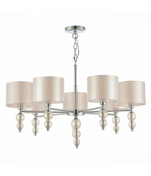 SLE105703-07 Люстра подвесная Хром/Светло-бежевый E14 7*40W RAMER-foto2