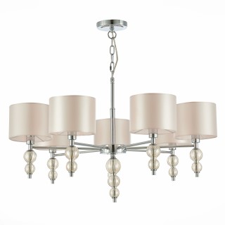 SLE105703-07 Люстра подвесная Хром/Светло-бежевый E14 7*40W RAMER-foto2