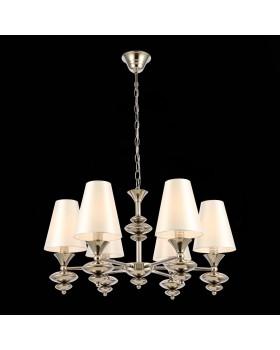 SL1137.103.06 Люстра подвесная Никель/Белый E14 6*40W RIONFO-foto3