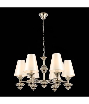 SL1137.103.06 Люстра подвесная Никель/Белый E14 6*40W RIONFO-foto3