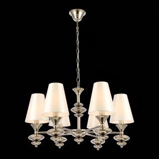 SL1137.103.06 Люстра подвесная Никель/Белый E14 6*40W RIONFO-foto3