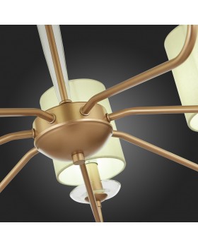 SLE108002-07 Люстра потолочная Золотистый/Бежевый E14 7*40W RITA-foto3