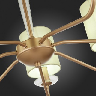 SLE108002-07 Люстра потолочная Золотистый/Бежевый E14 7*40W RITA-foto3