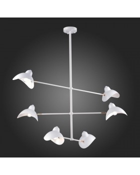 SL1801.503.06 Люстра подвесная ST-Luce Белый/Белый E14 6*60W MINNE-foto5