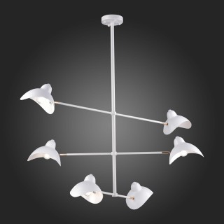 SL1801.503.06 Люстра подвесная ST-Luce Белый/Белый E14 6*60W MINNE-foto5